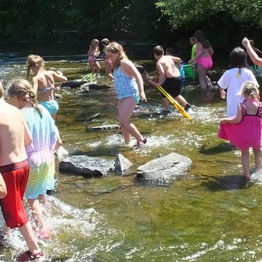 campers in the little salmon river