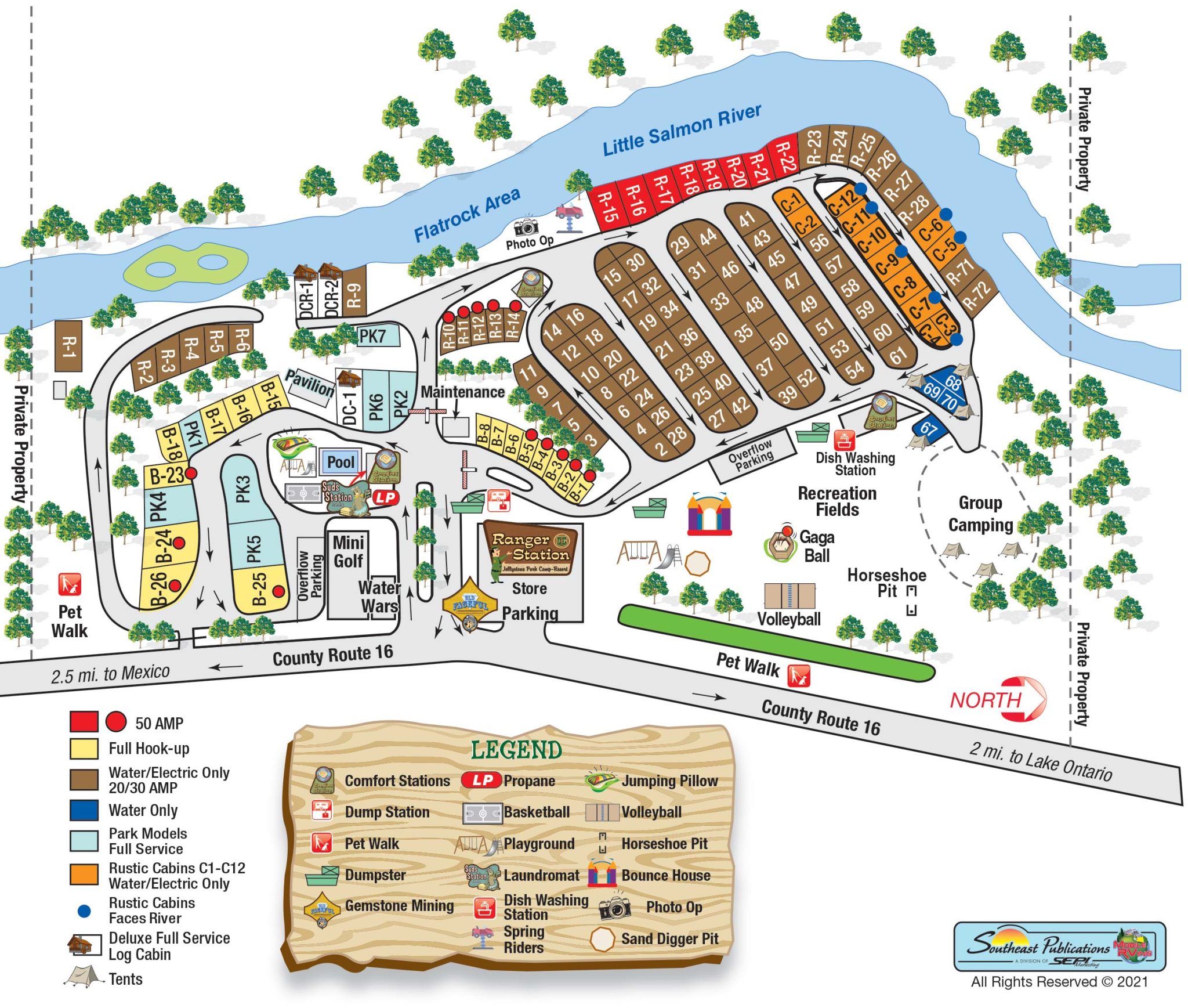 Site Map for Mexico Jellystone in New York Yogi Bear Jellystone Park